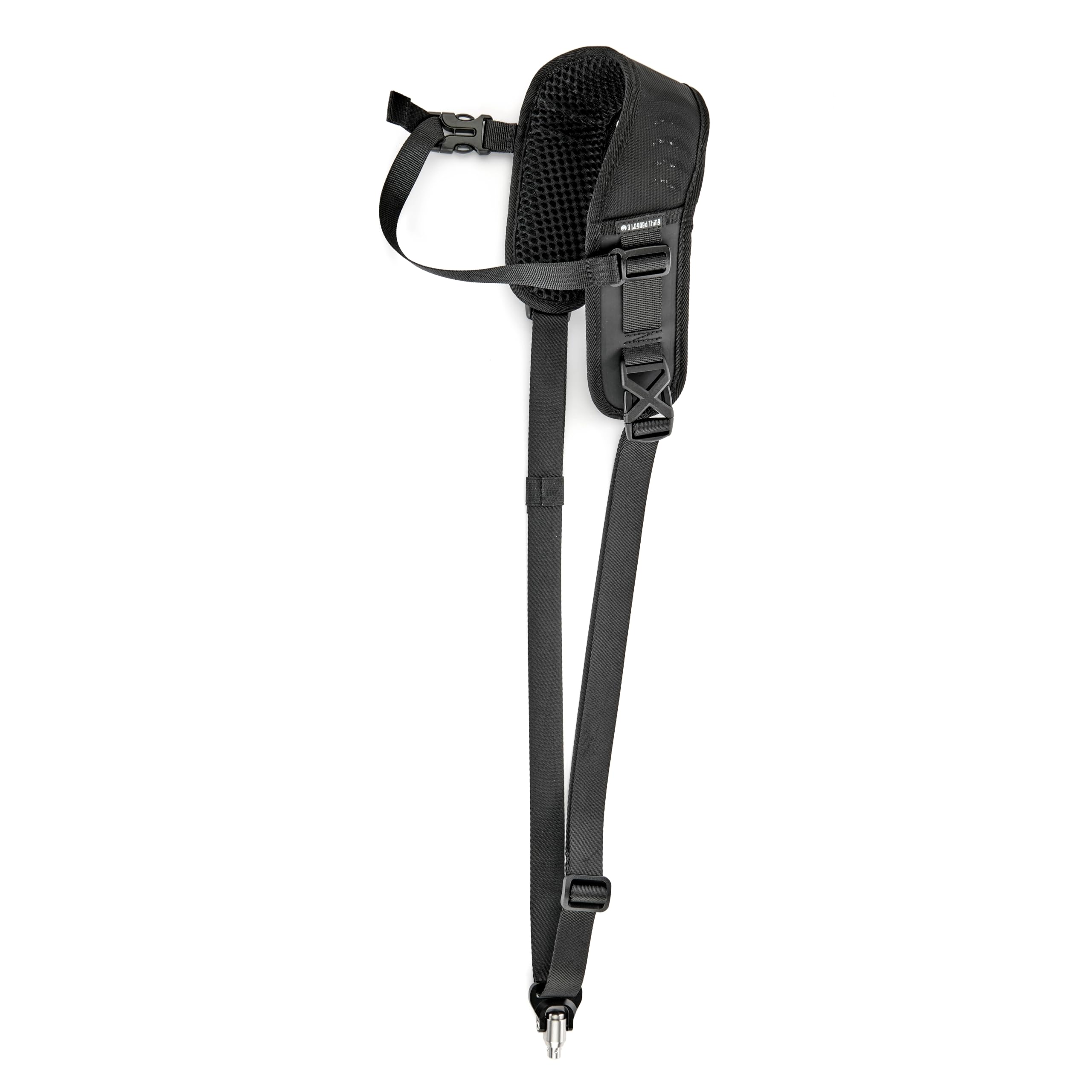 3 Legged Thing AXIS Sling Quick Detach Camera Strap - Padded Crossbody Sling with QD Swivel, Ambidextrous, Modular Design, Made in Britain (Obsidian)