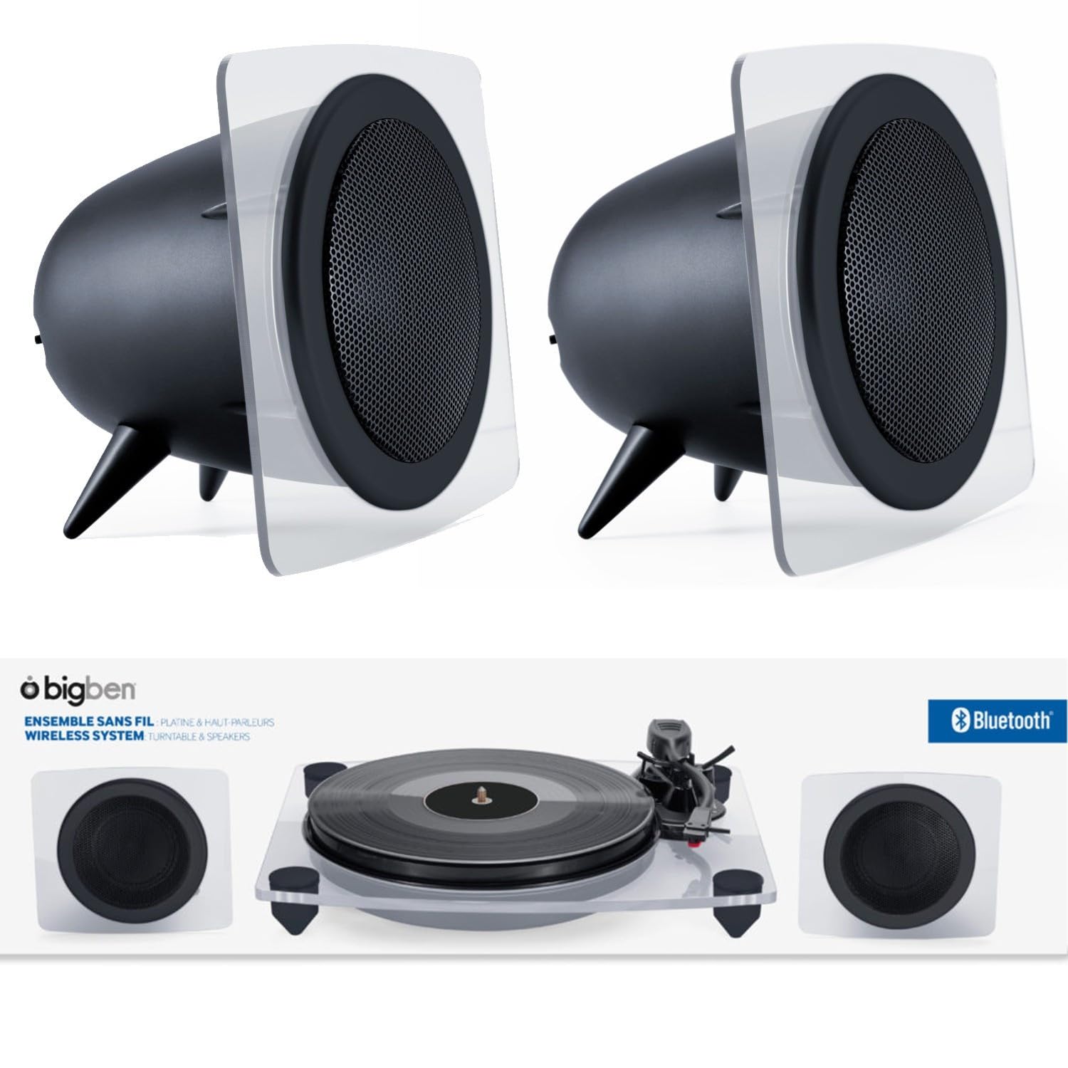 BigBen Interactive TD115CSPS Tourne-Disque Bluetooth