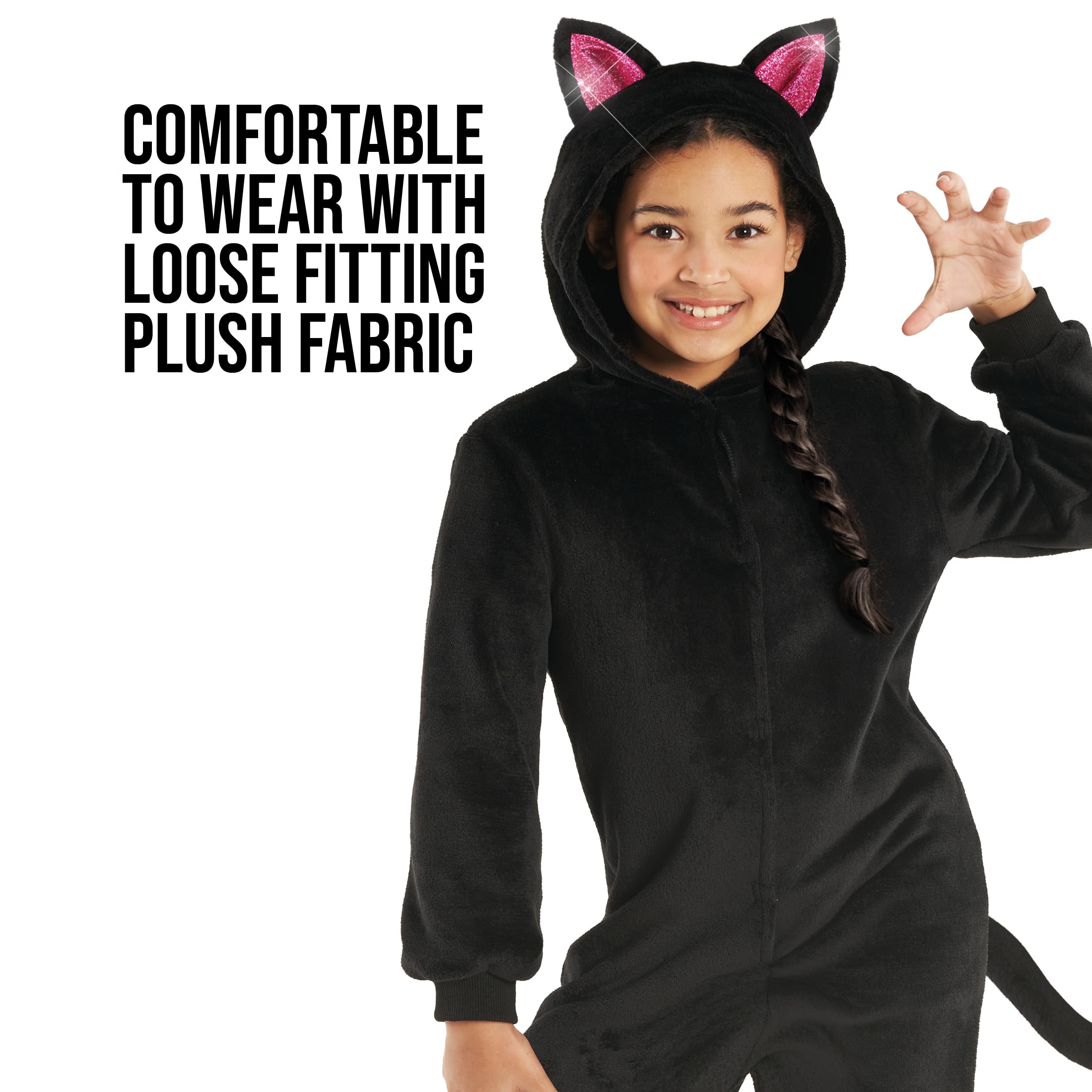 Morph Plush Black Cat Costumes for Kids Cat Costume Girls Halloween Costumes for Kids Halloween Costume For Girls S - Image 3