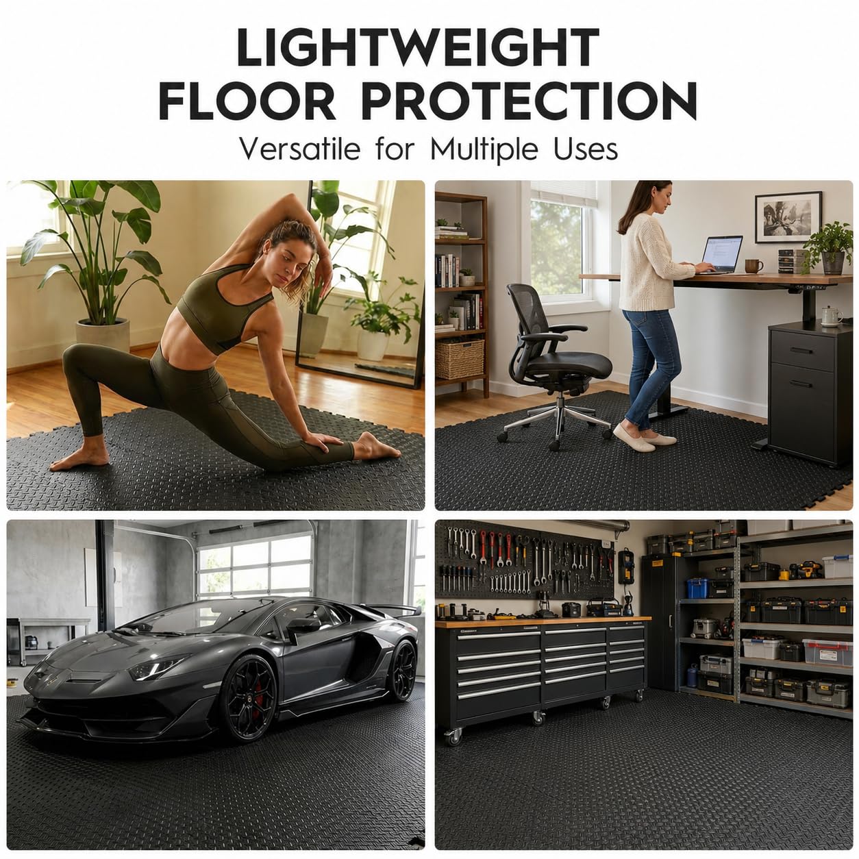 EVA Foam Floor Tiles - Gym & Home Workout Mats -2