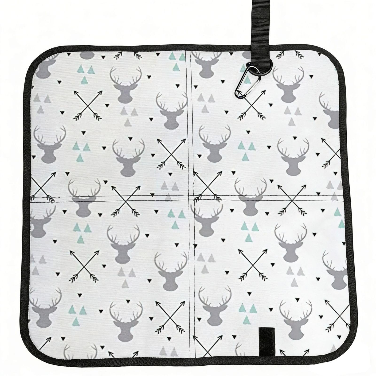AYYQWE Hunting Arrows Triangles Deer. Print Foldable Seat Cushion Portable Chair Pad Office Commuting Picnic Camping Outdoor