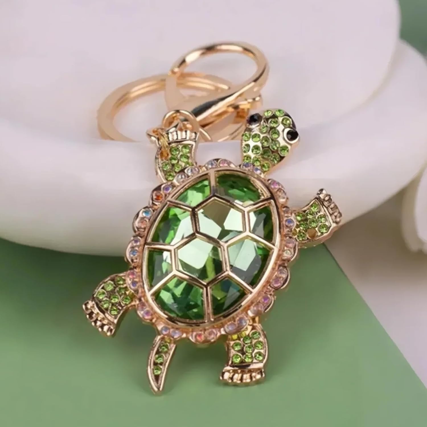 Turtle Keychain Purse Bag Charms for Handbags Cute Keychains for Car Keys Heart Accessories Lucky Gifts for Women - Image 4