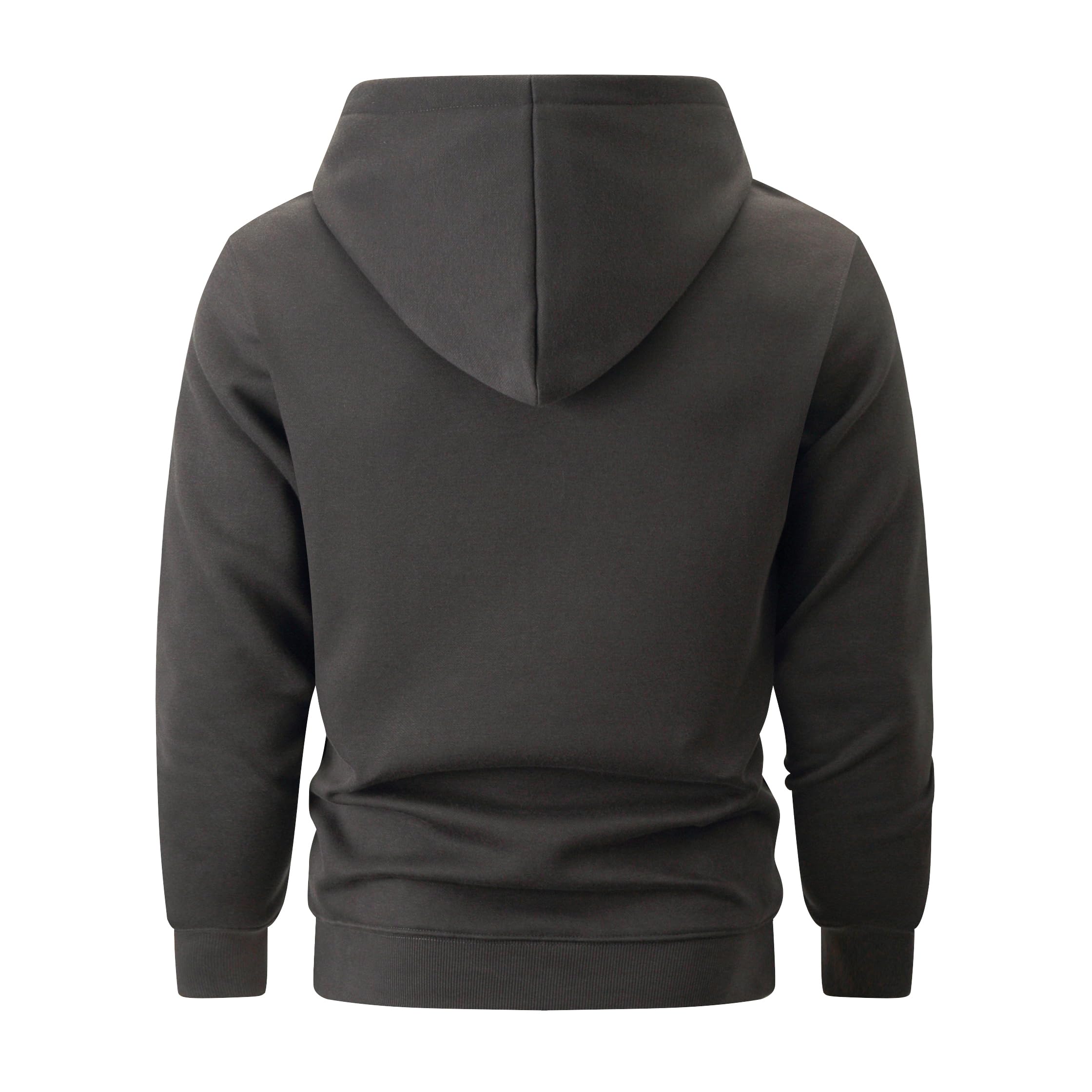 VEIISAR Schwerer Herren Kapuzenpullover 430g, extra Dicker und Warmer Winter-Hoodie mit weichem Fleece-Innenfutter