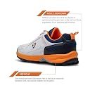 SG Mens Shoe Club 6.0 White/Navy/Orange No 8 gallery image