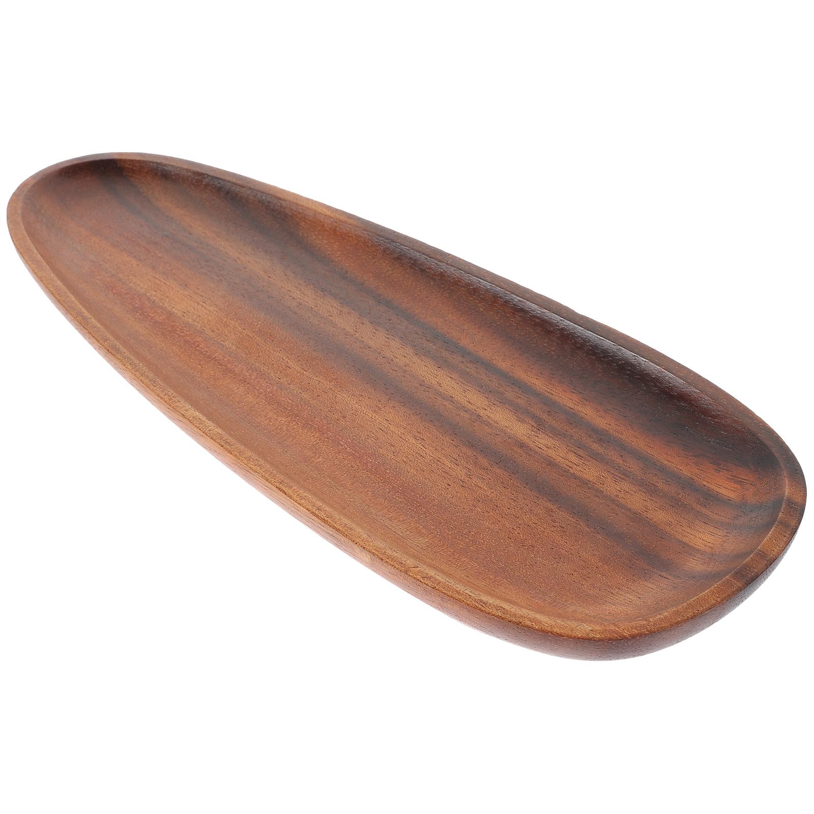 Bandeja de almacenamiento de llaves de madera marrón de baño NUOBESTY