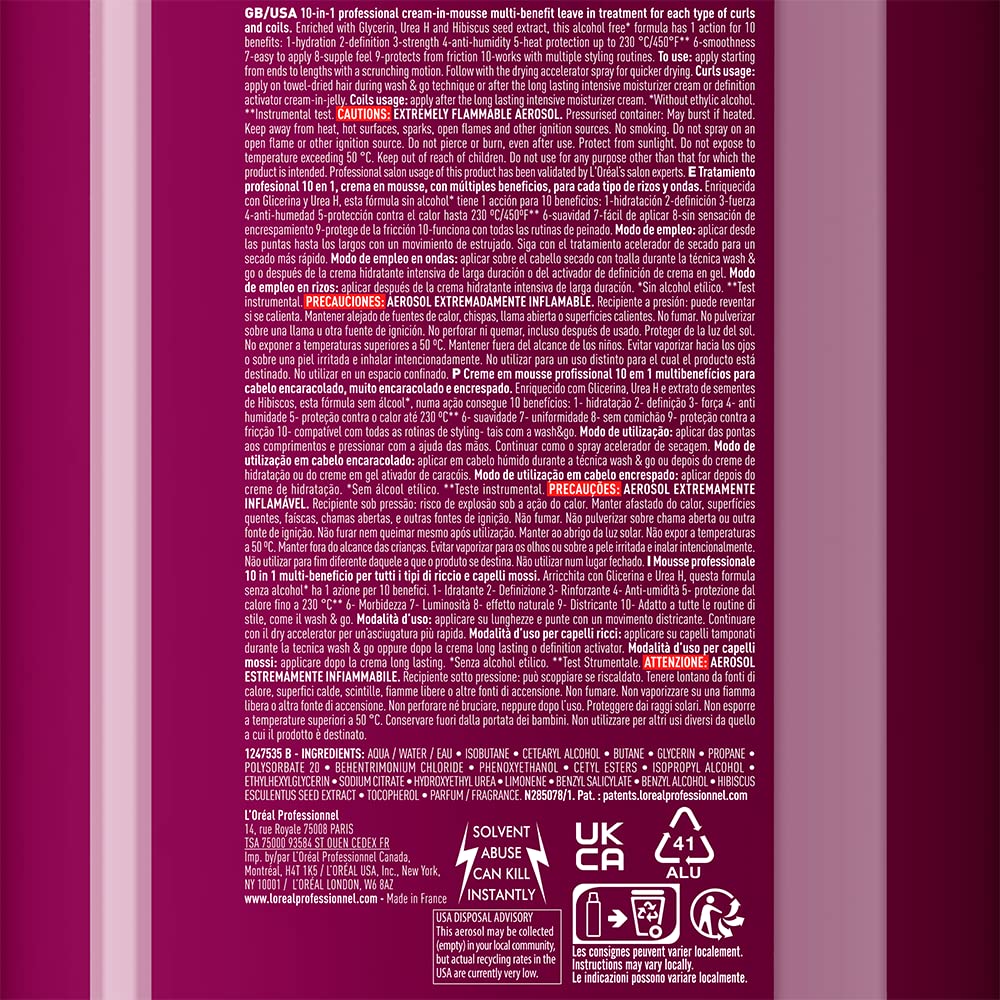 L'OREAL PROFESSIONNEL SERIE EXPERT Curl Expression Kremowa pianka stylizacyjna definiująca loki 250ml