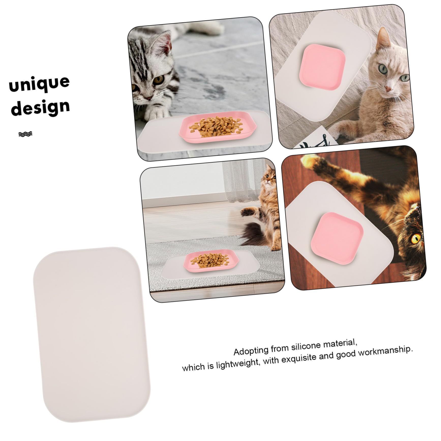 Supvox 3stücke Puppy Feeding Dish Mat wasserdichte -futtermatte Mit Erhöhtem Für Haustiere rutschfest Und Leicht Zu Reinigen Für Hunde Und Katzen
