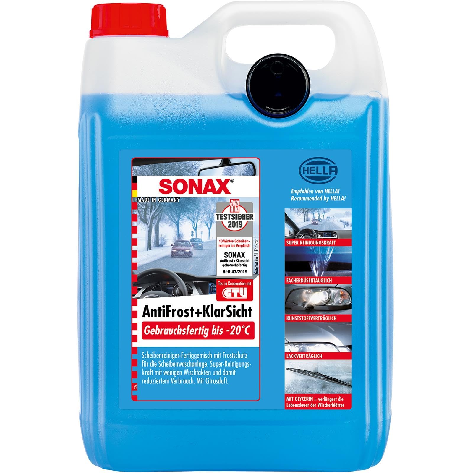 Sonax 332500 anticongelante listo para usar, hasta -20 °C