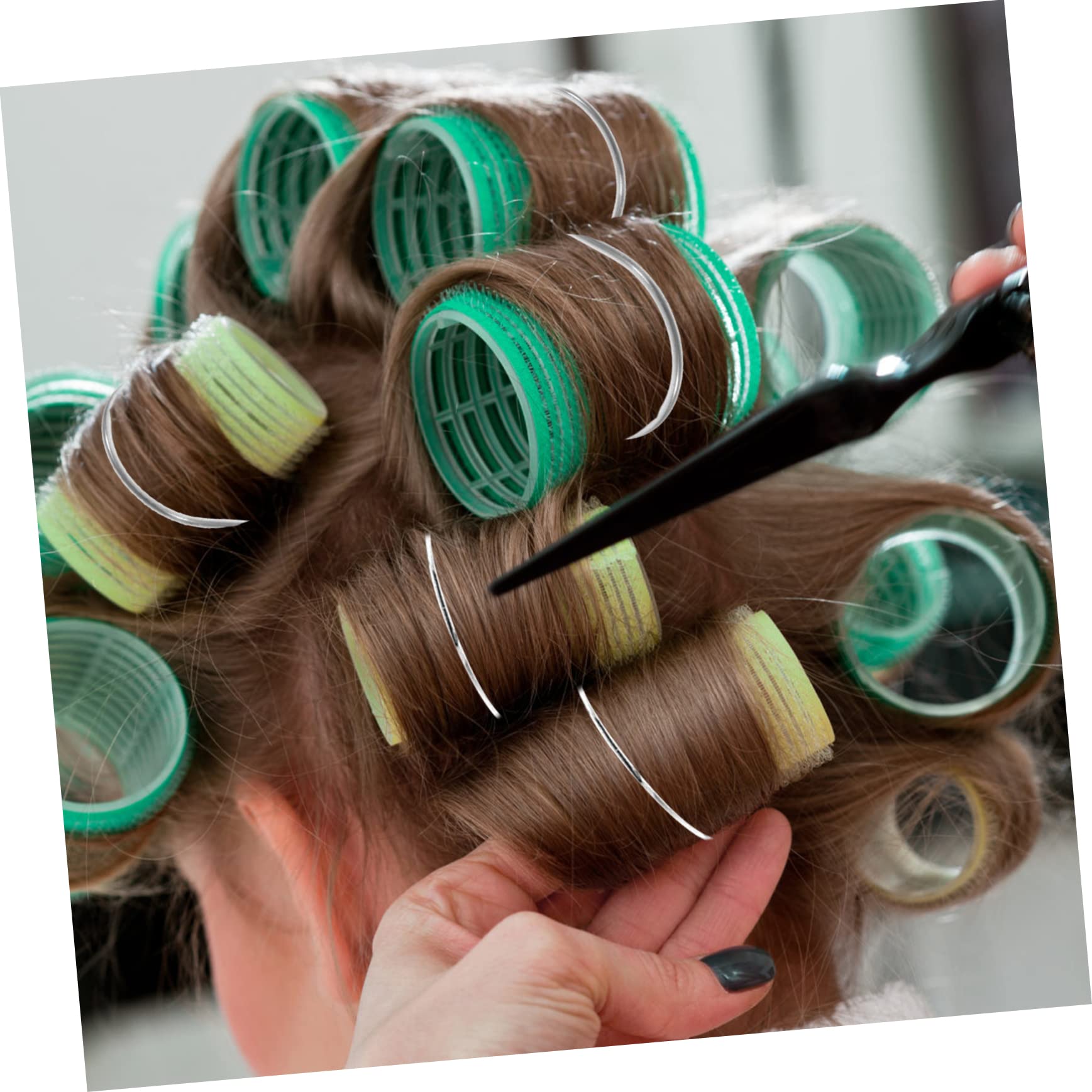80stücke Hot Curler Clips Ersatzclips Für Elektrische Lockenwickler Förmige Halterung Hitzebeständig Für Zuhause Und Friseursalons