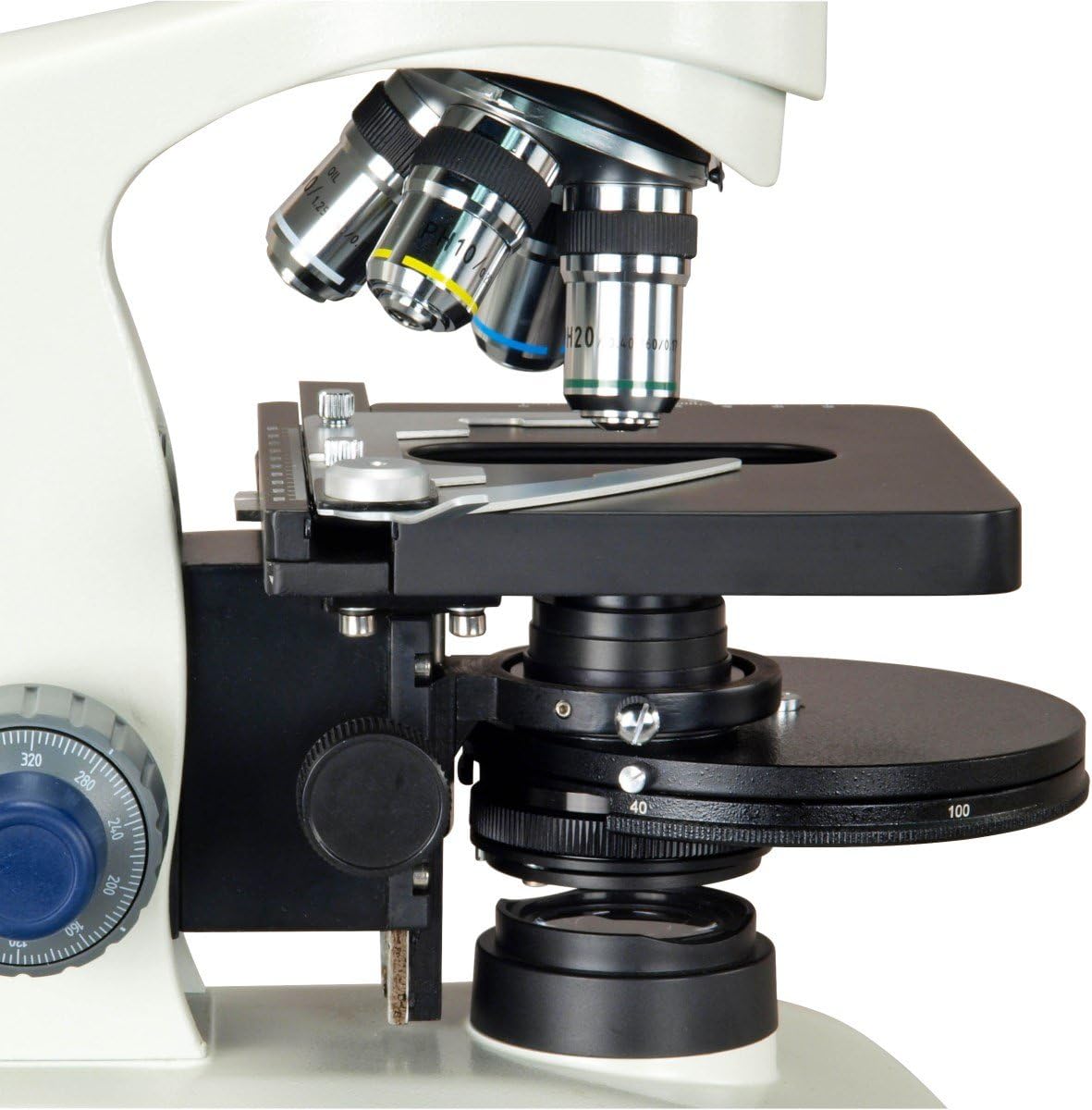 OMAX 40X-2500X Super Speed 18MP USB3 Trinocular Phase Contrast LED Microscope with Turret Phase Disk
