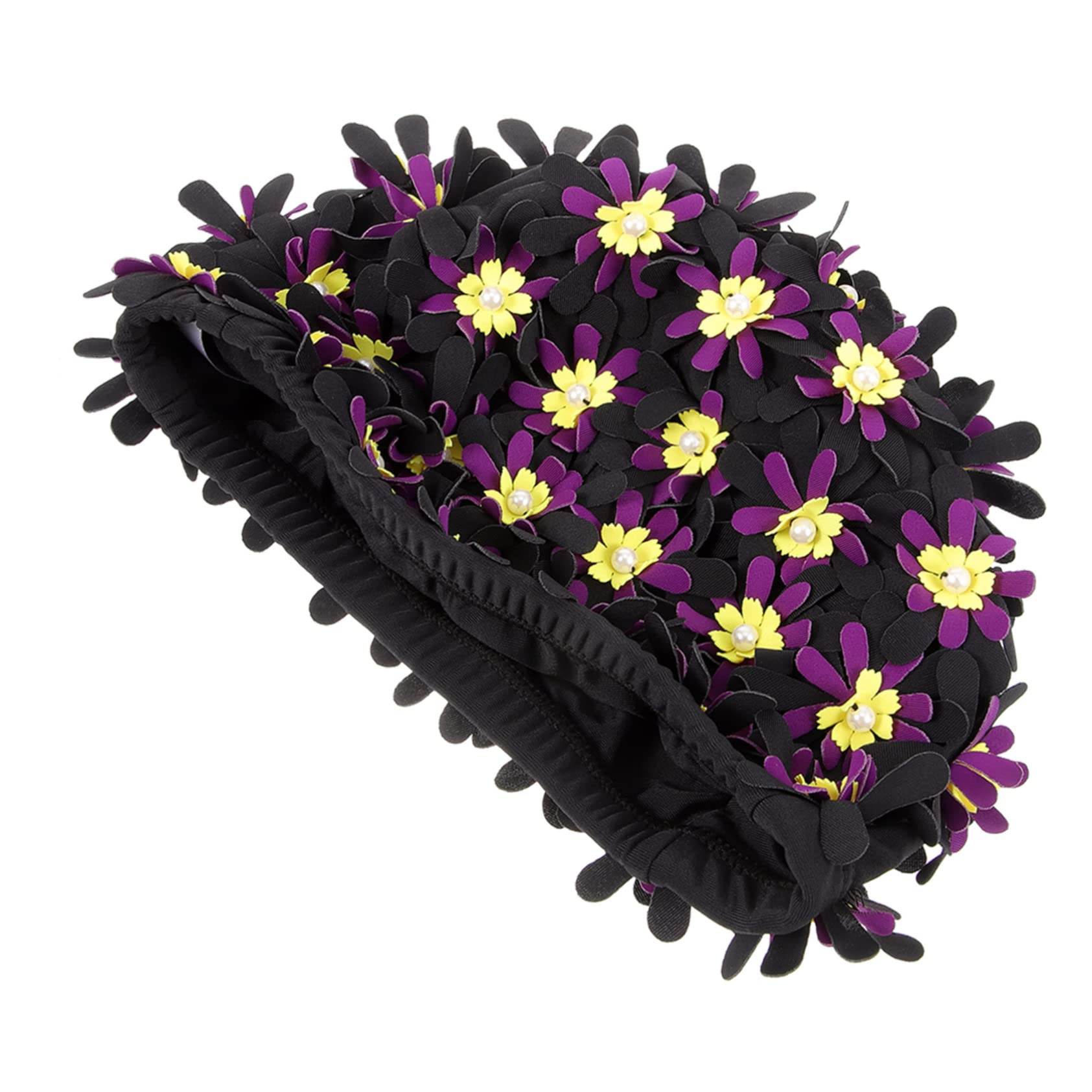 Sosoport Aumentar El Sombrero De Natación De Flores Gorra De Baño Gorro De Baño Mujer Gorro De Baño De Pelo Nadar Gorro De Baño para El Cabello Gorro De Baño para Poliéster