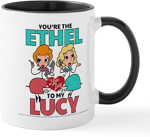 CafePress Ethel To My Lucy - Taza de café de cerámica, taza de té, 11 onzas