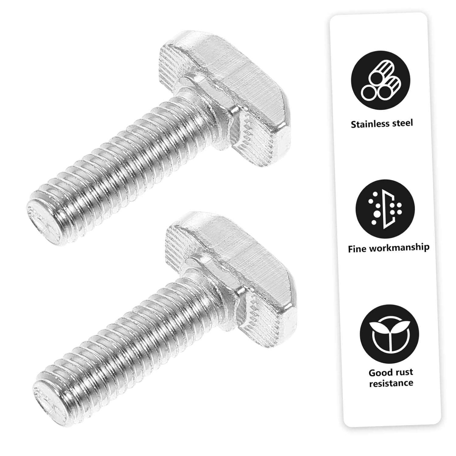 30pcs M6 T-Slot Sliding Bolts Stainless Steel for Aluminum Profiles