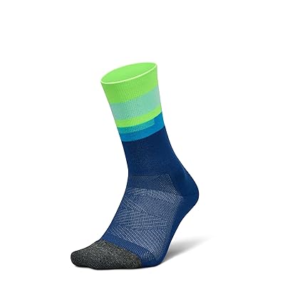 Feetures Elite Light Cushion Mini Crew Crew Cut Socks Shoes Surfboard Blue
