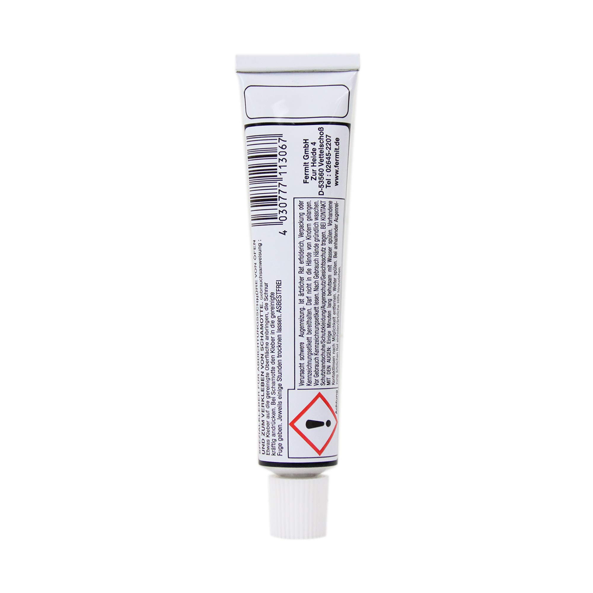 LANZZAS Colla refrattaria, 1 tubetto di colla resistente al calore fino a 1100°C, adatta per guarnizioni del forno, filo di tenuta e fibre fibre.