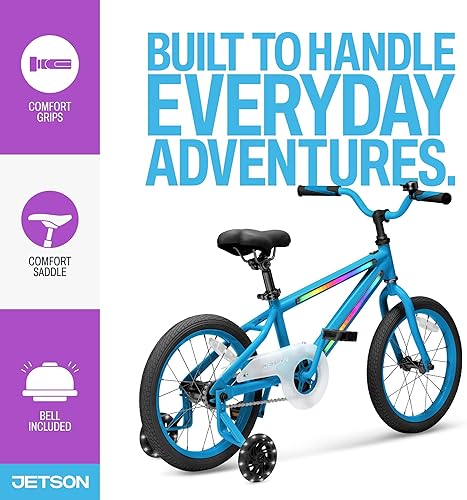 Miniatura 6 de Bicicleta Infantil Jetson Light Rider con Luces LED Unisex, Marco Iluminado con 3 Modos de Luz Diferentes