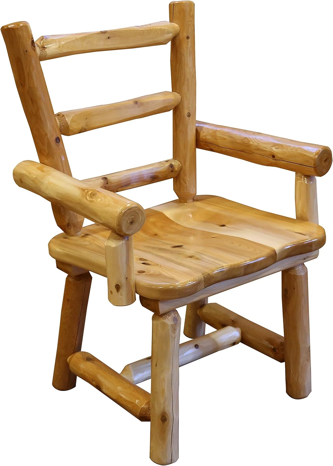 Furniture Barn USA White Cedar Log Set of 2 Captain's