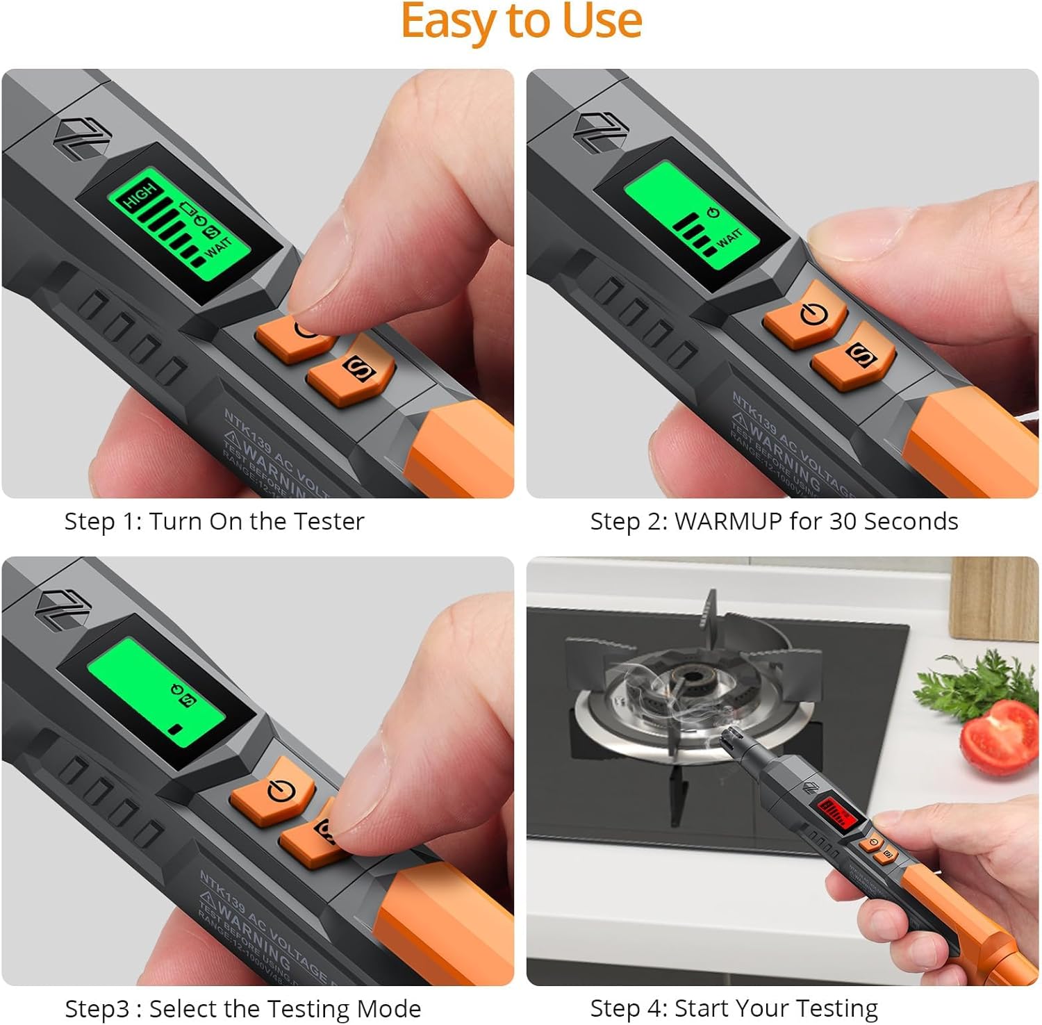 Neoteck Gas Leak Detector + 2PCS Digital Timer Switch