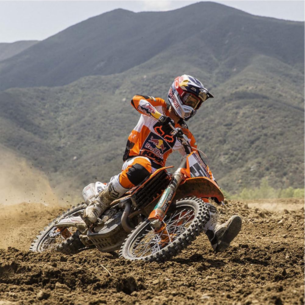 Polisport Motocross Motocross (MX) Plaque d'immatriculation pour KTM SX125/150/250/300, SXF250/350/450, XC125/250/300, XCF250/350/450 (2023-2025), haute résistance aux chocs, noir