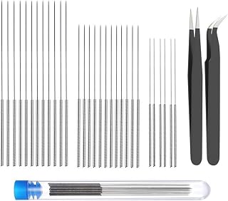 APAAZO 32 Pcs 3D Printer Nozzle Cleaning Kit 30 Pieces Nozzle Cleaner 0.15mm 0.2mm 0.25mm 0.35mm 0.4mm Cleaning Needles Compatible With 3D Printer