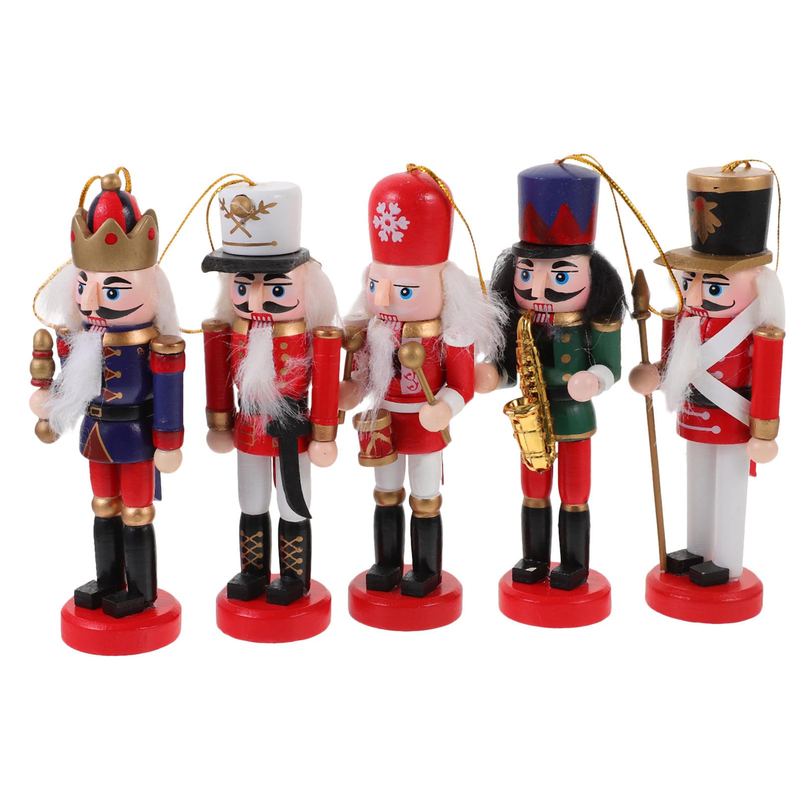 Toyvian 20 Pièces Casse-Noisette de Table en Bois Décoratif pour Noël,