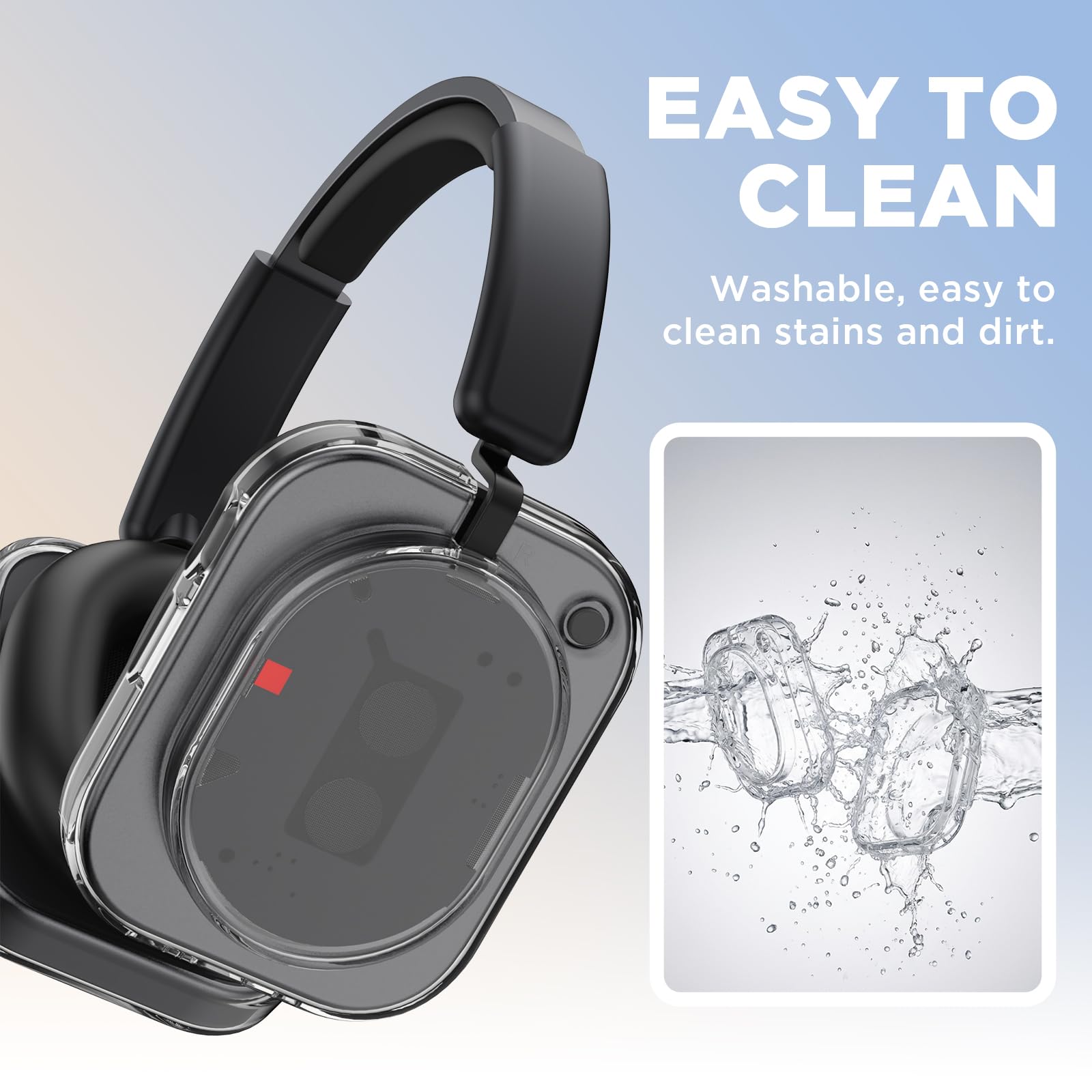 Amazon.com: for Nothing Headphone (1) Shell Case Cover,Clear TPU