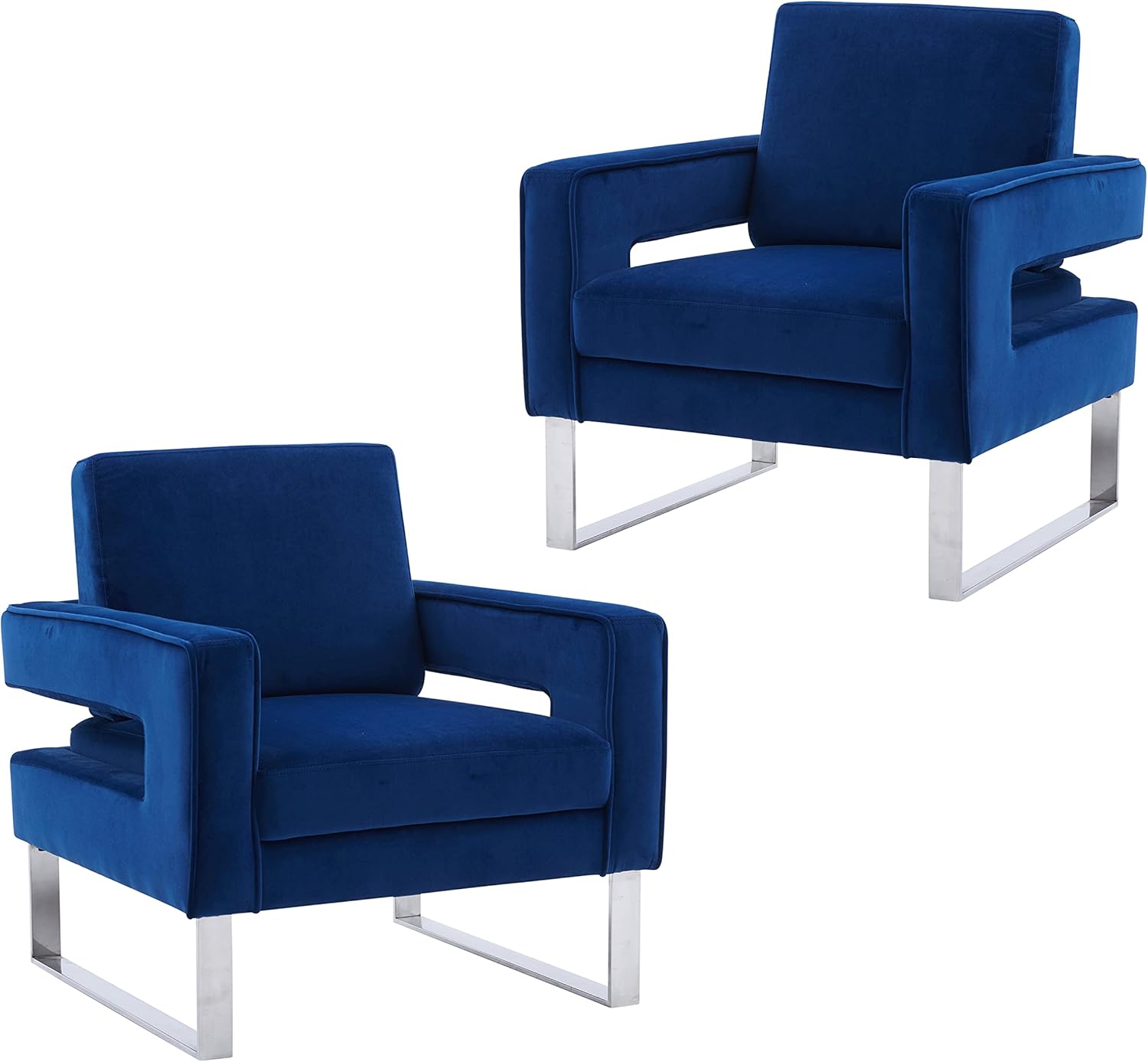 Locus Bono Velvet Arm Chair, Upholstered Lounge Chair