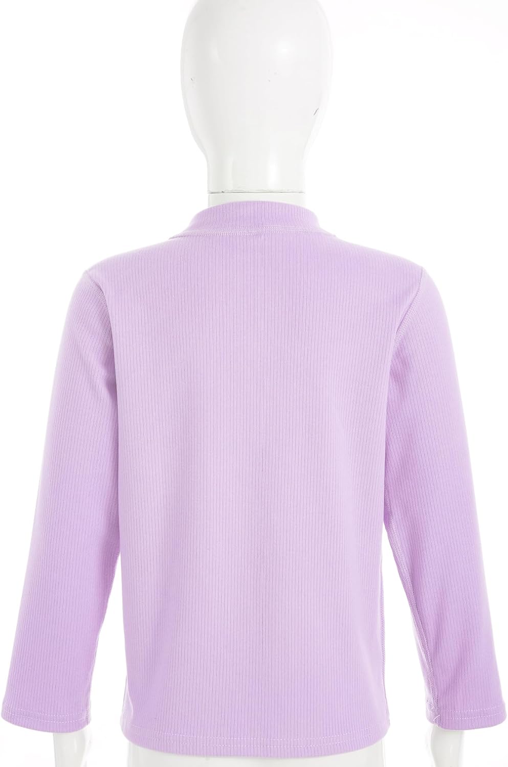 ranrann Boys Girls Thermal Underwear Top Solid Turtleneck Long Sleeve Base Layer T-Shirt Undershirt Pullover Sweater