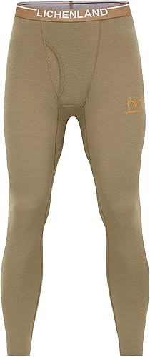 Pantalones térmicos de lana merino para hombre, capa base de caza, ropa interior térmica