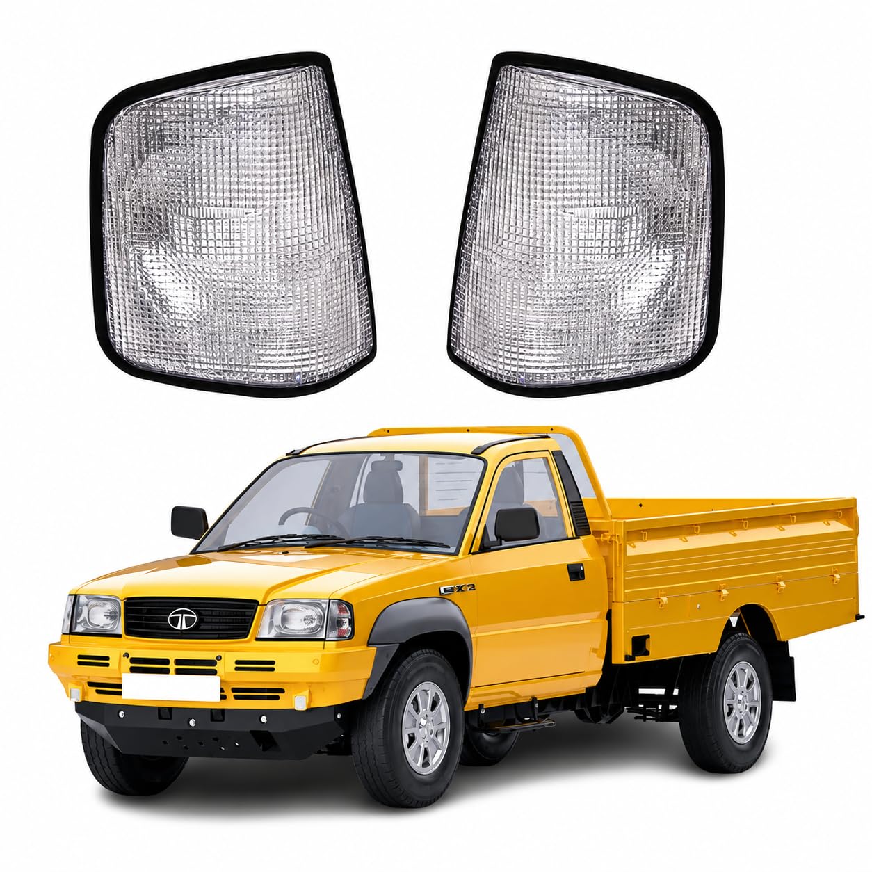 Allpartssource Side Indicator Lamp Light Set (LH+RH) Suitable for TATA 207 DI Clear Lens, 12 volts-image-14