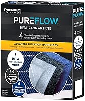 Vista 2 de Filtro de aire de cabina PureFlow HEPA PC99454HX Compatible con Jeep Wrangler 2018-2025, Gladiator 2020-2025