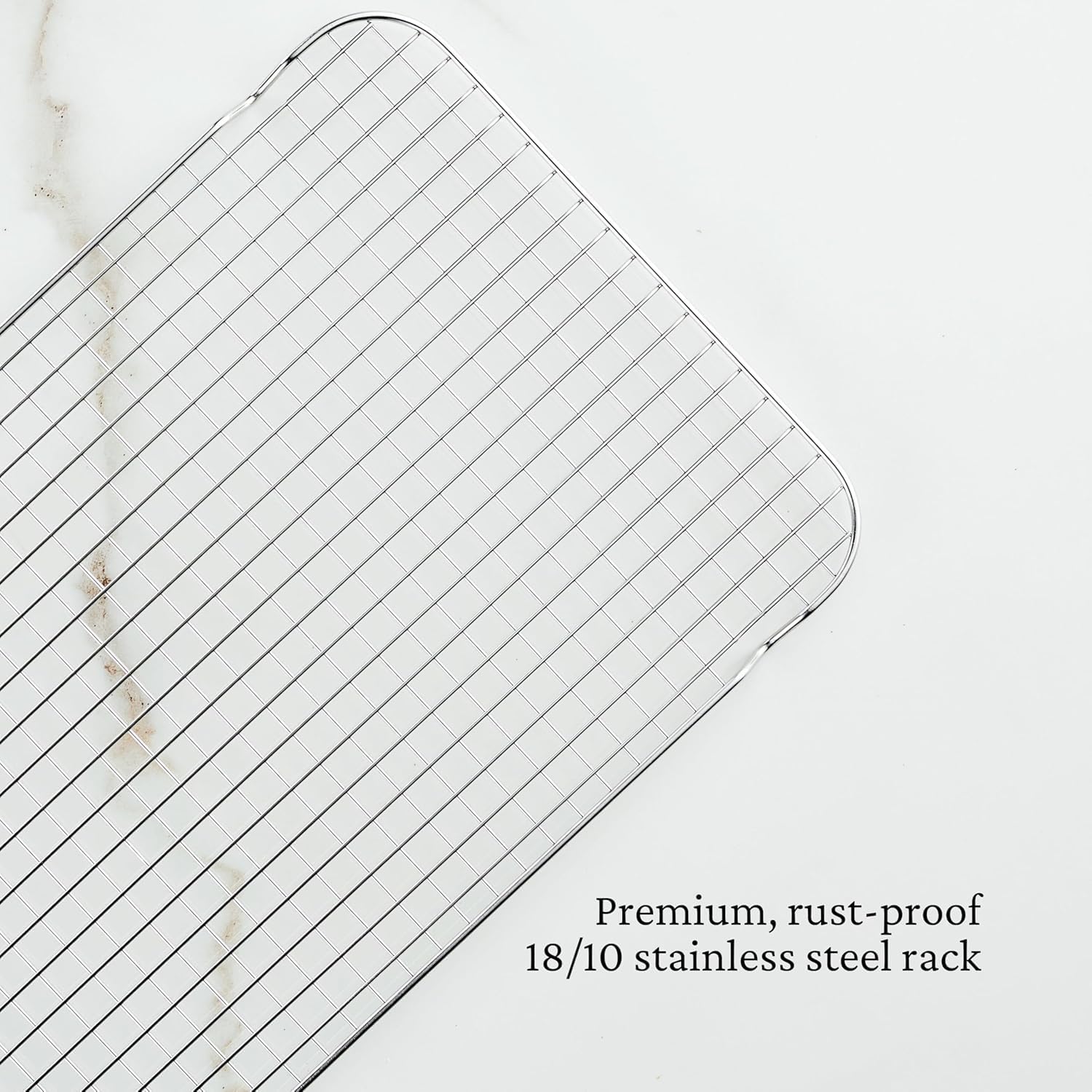 Provisions OvenBond 12" x 15" Stainless Steel Medium Sheet Pan with Rack
