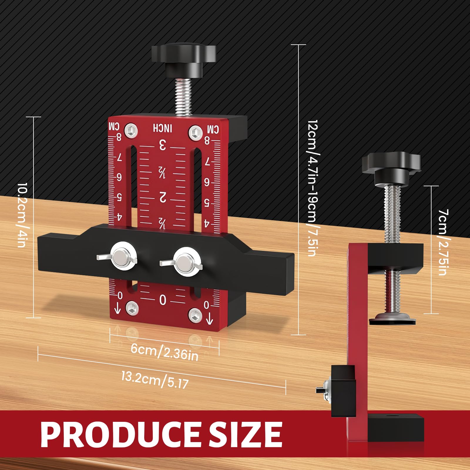 Mophorn Set Di Chiavi A Brugola Per Montaggio 6PCS A Incasso Jig Lock Mortiser JIG1 Con 3