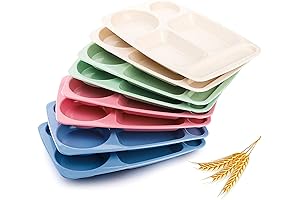 5-Compartment Unbreakable Cafeteria Trays