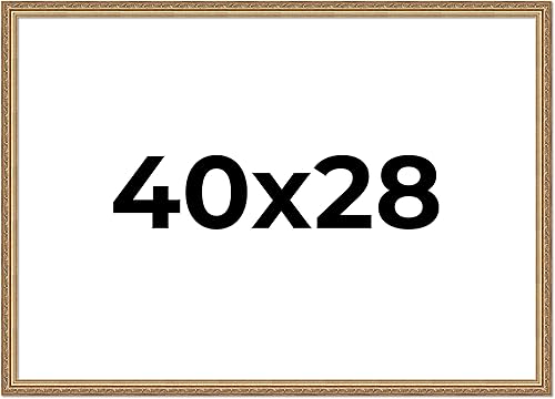 Vista 39 de Poster Palooza Marco de fotos de madera tradicional dorado antiguo de 6 x 18 pulgadas con plexiglás acrílico UV, respaldo de tablero de espuma