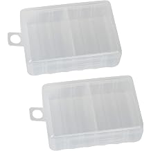 Home-X - Clear AAA Battery Storage Cases Set of 2, Stores and Organizes Batteries in a Hard, See-Through Case for Easy Access, Each Fits Up to 12 AAA Batteries