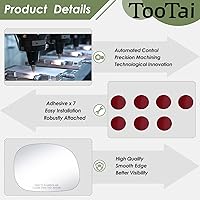 Vista 4 de Lente de Reemplazo para Espejo Lateral del Pasajero - Ford Expedition 1997-2002, F150 1997-2003