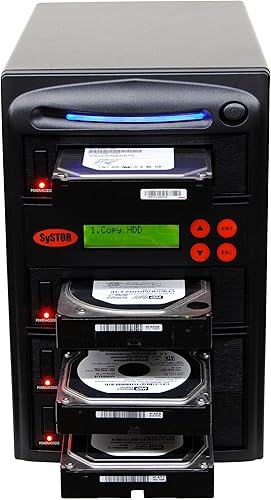 Miniatura 6 de Systor Duplicadora de discos duros HDDSSD 13 - 5.4 GBminuto - Copiadora y borradordesinfectante independiente para múltiples discos SATA 3.5 y 2.5