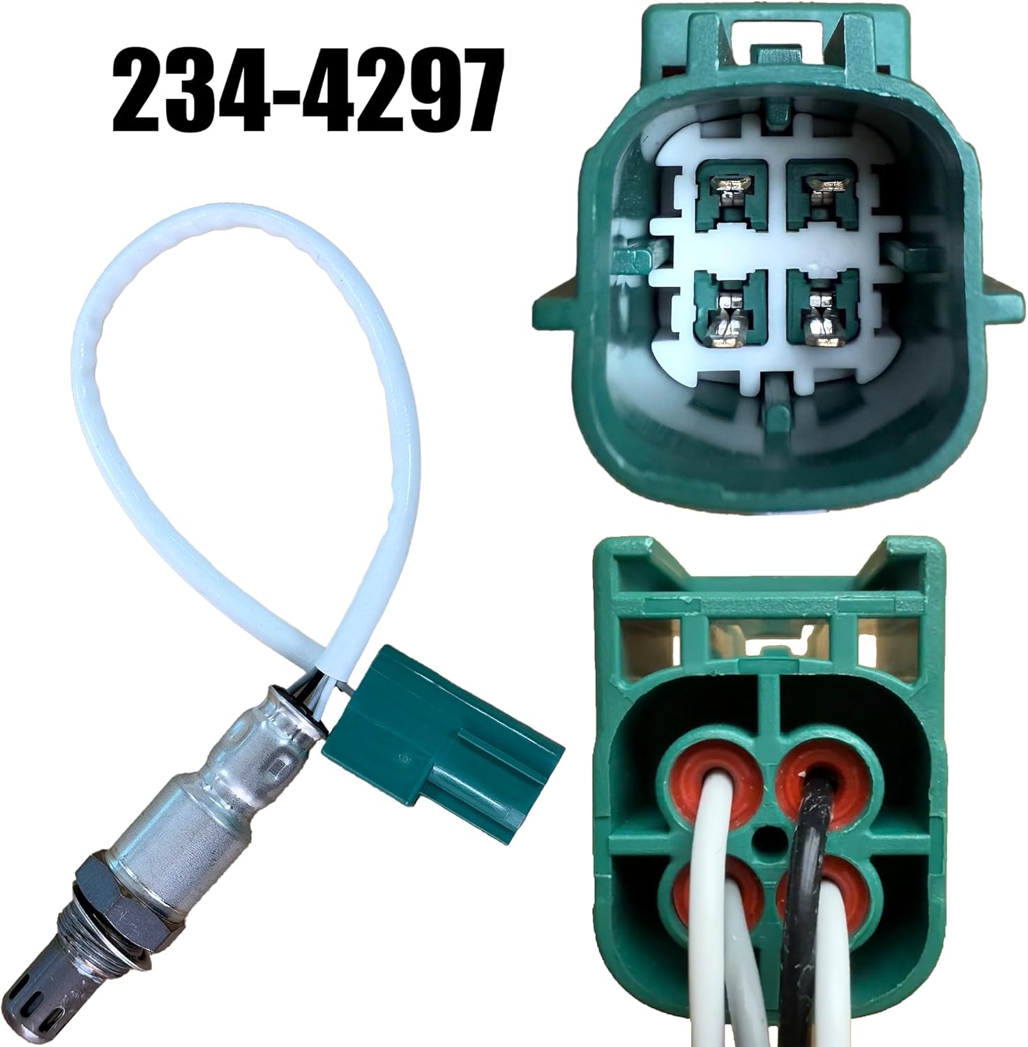 4Pcs Upstream & Downstream Oxygen Sensor Kit (2*234-5060 + 234-4297 + 234-4313) Compatible with 2005-2006 Nissan Frontier/Pathfinder/Xterra V6 4.0L - Replaces 250-25005, 250-24951, 250-24403