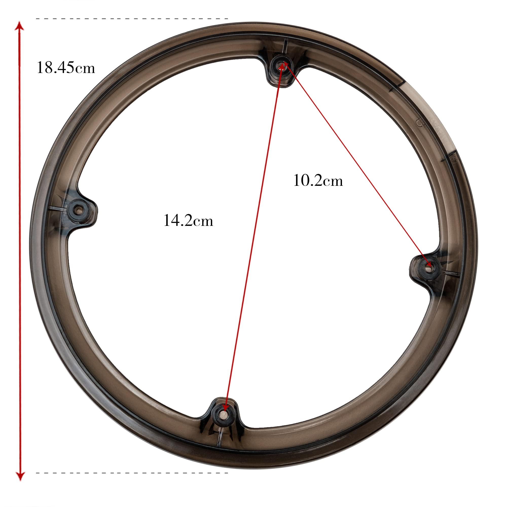 GRIRIW Fahrrad Kettenblattschutz Aus Kunststoff - Leichtes Kettenschutzblech Für Mountainbike & Rennrad