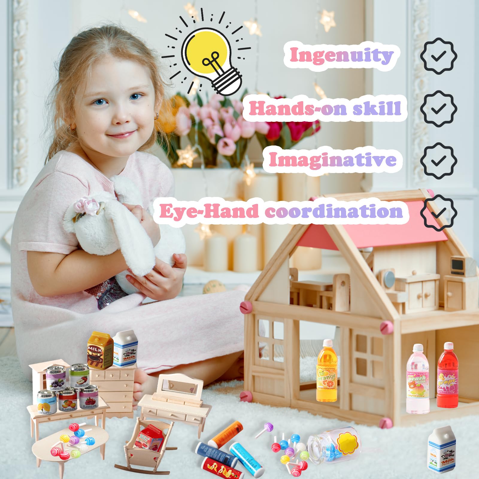 15-teiliges Wichtel Zubehör Set - Miniatur Werkzeuge Für Weihnachtsdekoration