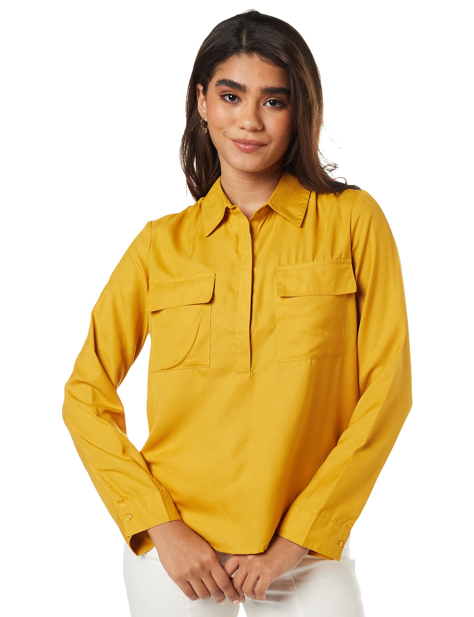 Amazon Brand - Symbol Women's Solid Regular Fit Top