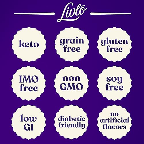 Miniatura 7 de Livlo Blueberry Scone Keto - Mezcla para hornear – Bocadillo bajo en carbohidratos – 0.07 oz de carbohidratos netos – Comida rápida, fácil y