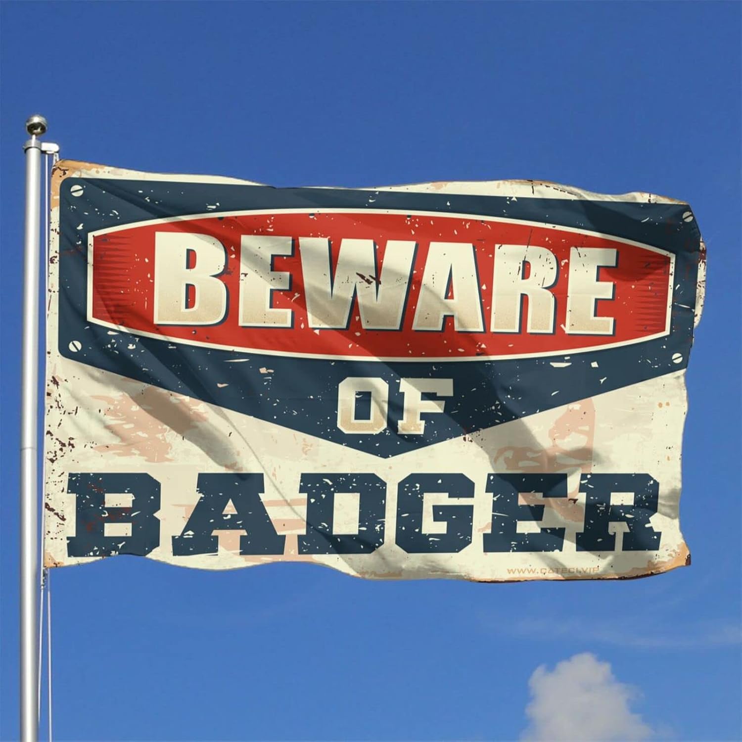 Dorm Flags For Girls Beware Of Badger Flag Flags For Room Girls Men Stuff (Size : 152X244CM)