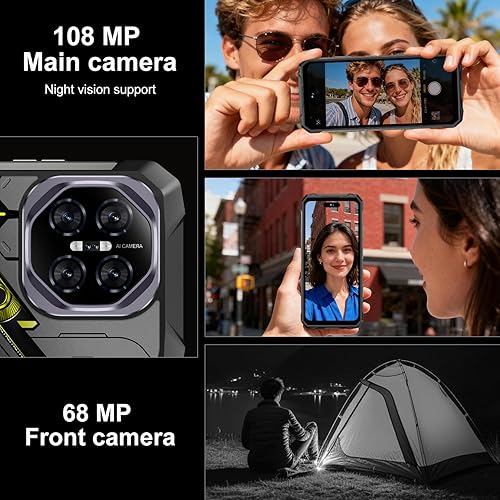 Miniatura 3 de Titan T1 Pro Rugged Armor - Teléfono celular desbloqueado, 32 + 512 GB, pantalla HD de 7 pulgadas, Android 15, batería 12800 mAh, teléfono