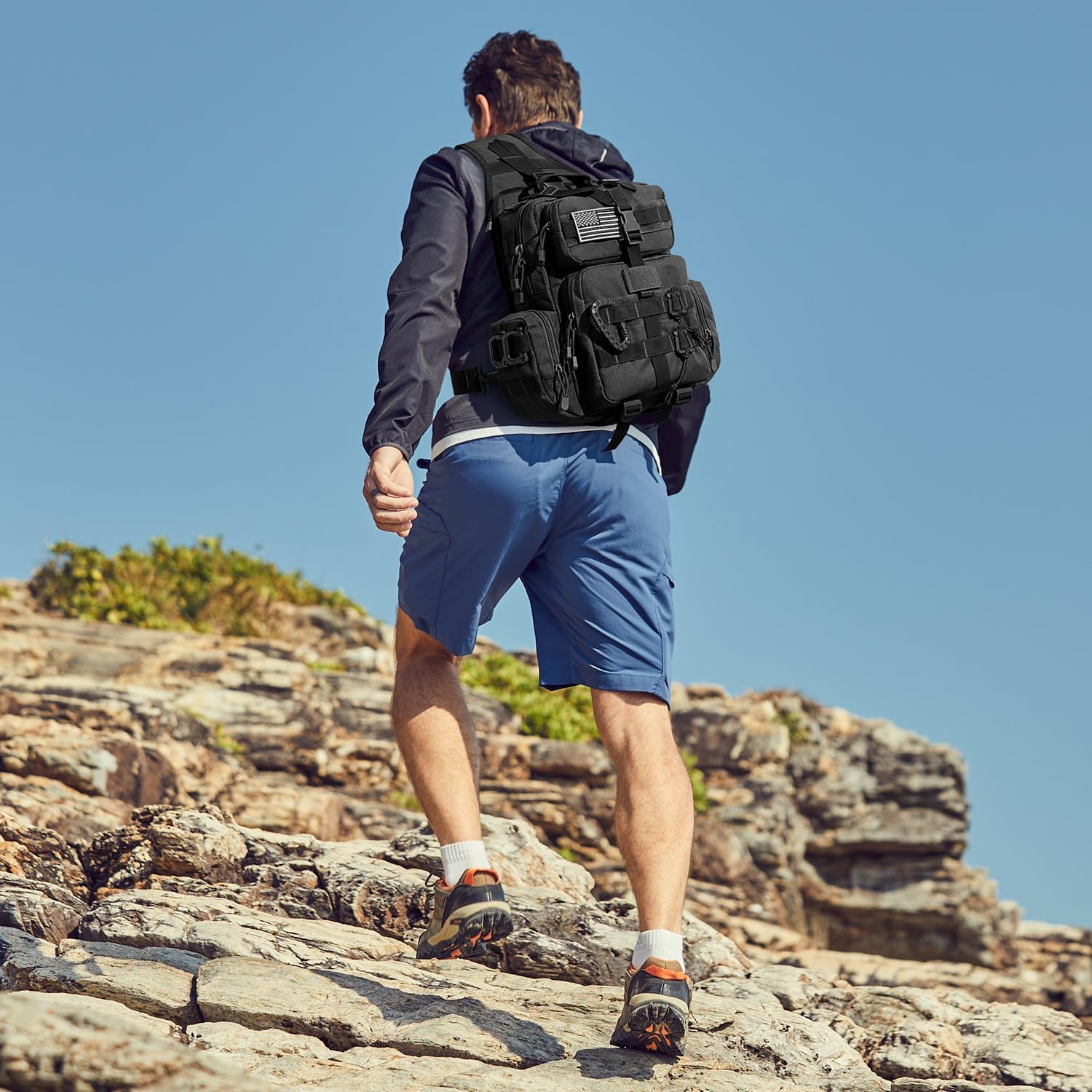 G4Free Large Tactical EDC Sling Bag Backpack, Military Molle Bag Single Strap Shoulder Backpack for Men | EDC, Adjustable Holder - Image 7