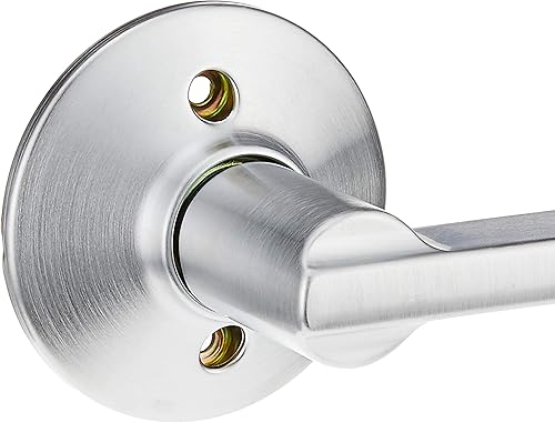 Miniatura 173 de Schlage Latitude F10 LAT 622 CEN Manija de paso con roseta Century, para pasillo y armario, negro mate Mate negro