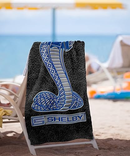 Miniatura 2 de LOGOVISION Shelby Cobra - Toalla de playa, 30 x 60 pulgadas, toalla de playa de metal