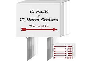 10 Pack Sale Signs with Stakes - Affordable Visibility for Your Business