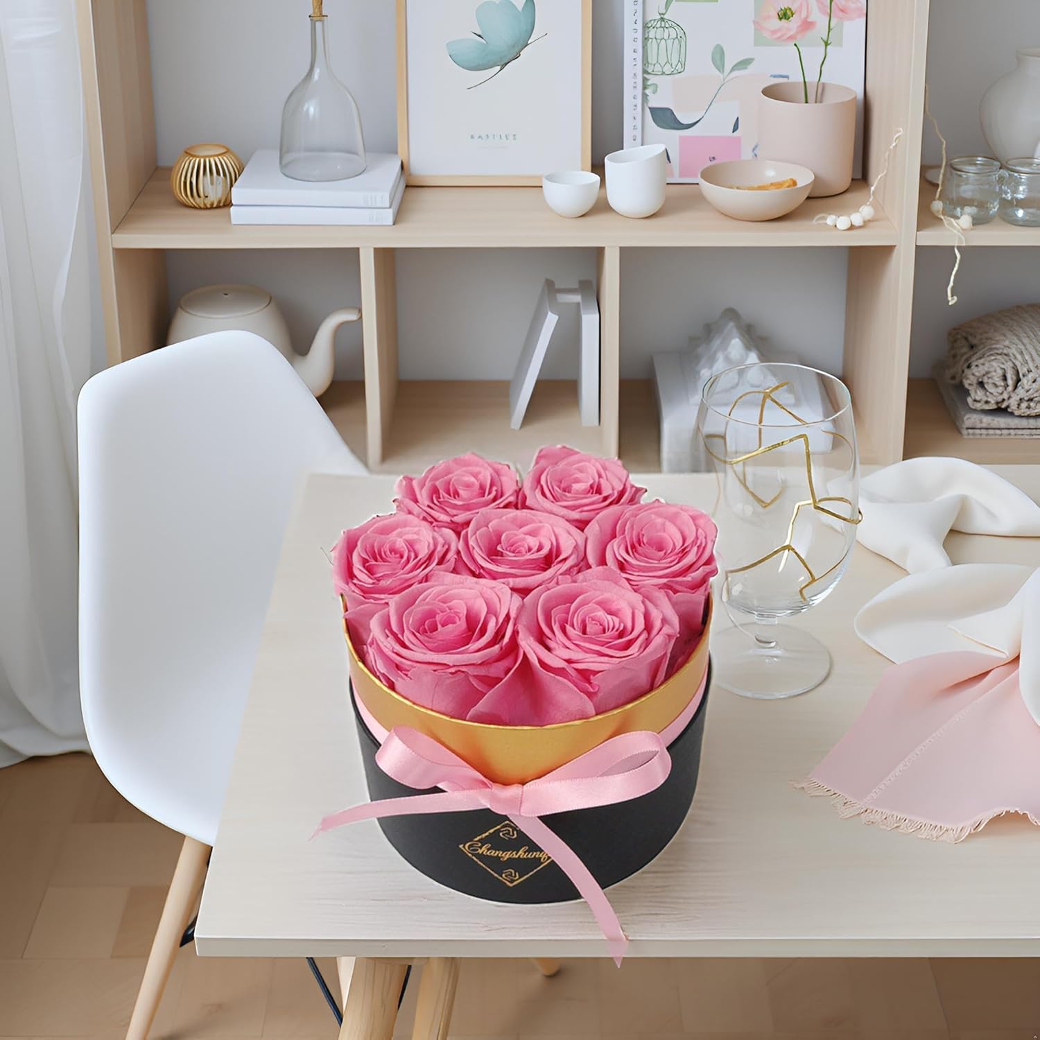 Forever Flowers Gifts for Women: Preserved Real Roses in Box Luxury Preserved Flowers for Delivery Prime Birthday Gifts for Womens Her Wife Valentines for Mom Grandma